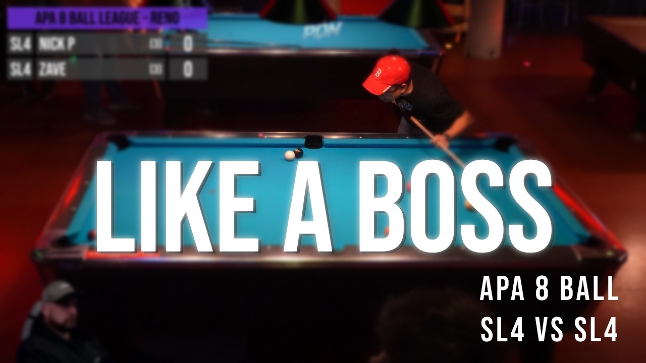 Image of video the “Like a Boss” | Nick P vs Zave | APA 8 Ball | SL4 Duel | League Night + Commentary 7