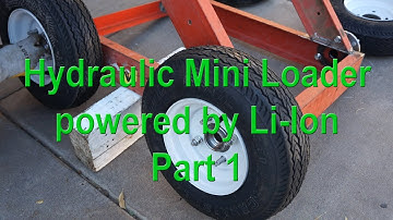 DIY Hydraulic Mini Skid Steer Loader powered by Lithium Ion (Part 1 the chassis)