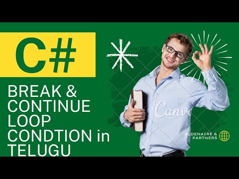 Exploring 'break' and 'continue' Statements in C# in Telugu