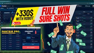 POCKET OPTION ROBOT | PANTEIR PRO 2.0 | TRADING SIGNALS STRATEGY +330$ LIVE | BEST BINARY OPTION BOT