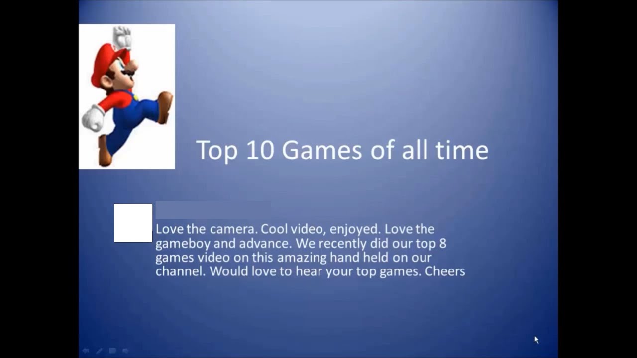 Top 10 Video Games of ALL TIME - YouTube