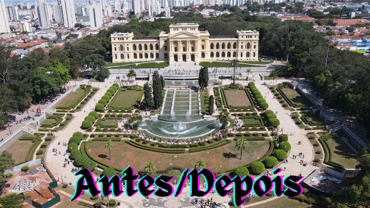 Museu do Ipiranga ANTES E DEPOIS reforma Drone Por Aí YouTube Museu do Ipiranga ANTES E DEPOIS reforma Drone Por Aí YouTube