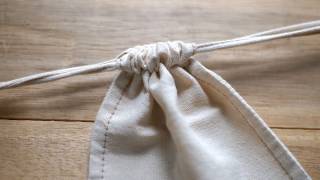 DinBags 02  Hand Sewing Drawstring Bag