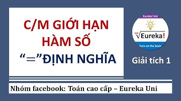 Giải tích 1 | 2.1 Giới hạn hàm số: chứng minh giới hạn hàm số bằng định nghĩa