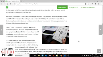 Cosa si intende con lettering?