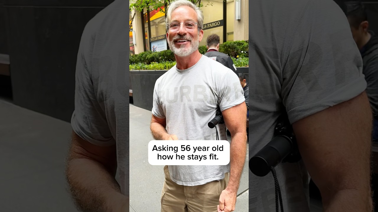 Asking 56 year old how he got so fit. 