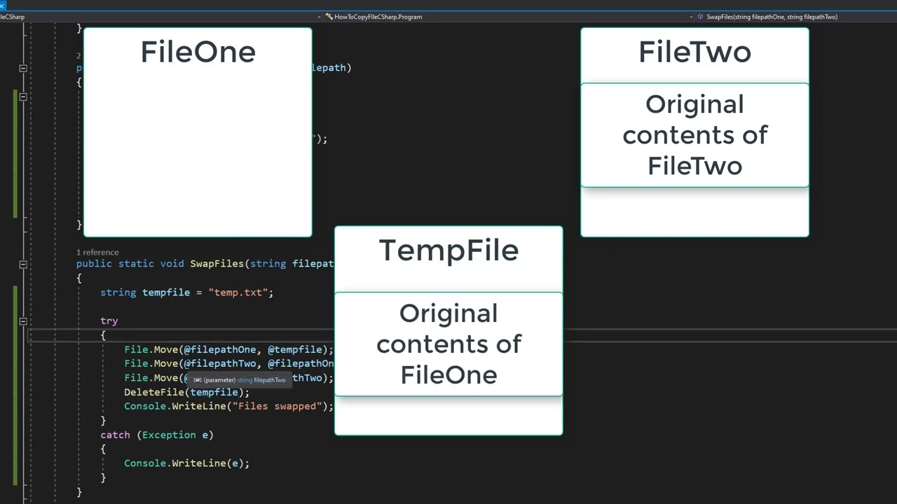 How to Copy, Delete and Swap Files Using C YouTube