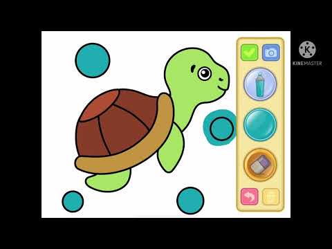 Learn Art By Example Toddler Coloring App Bimi Boo Drawing For Kids Animals 16 16 Turtle