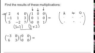 AQA Further Pure: Matrices 1-4