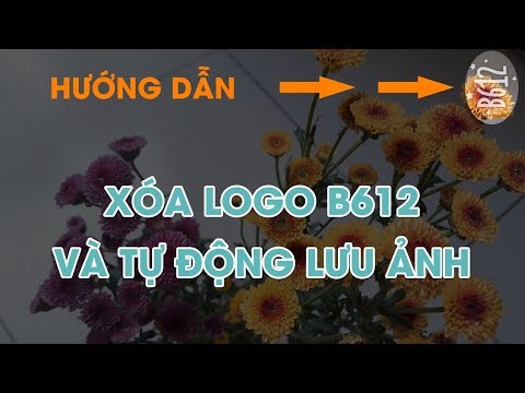 Xóa chữ B612 khi chụp hình, tự động lưu ảnh - Remove B612 Watermark