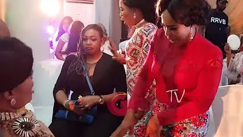 Faithia Balogun, Iyabo Ojo Dances As Others Spray Money On Mercy Aigbe At Her 40th Birthday Party