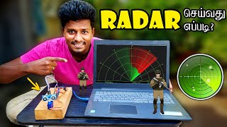 How to Make a Radar using Arduino | இராணுவ ரேடார் செய்வது எப்படி? | Vijay Ideas