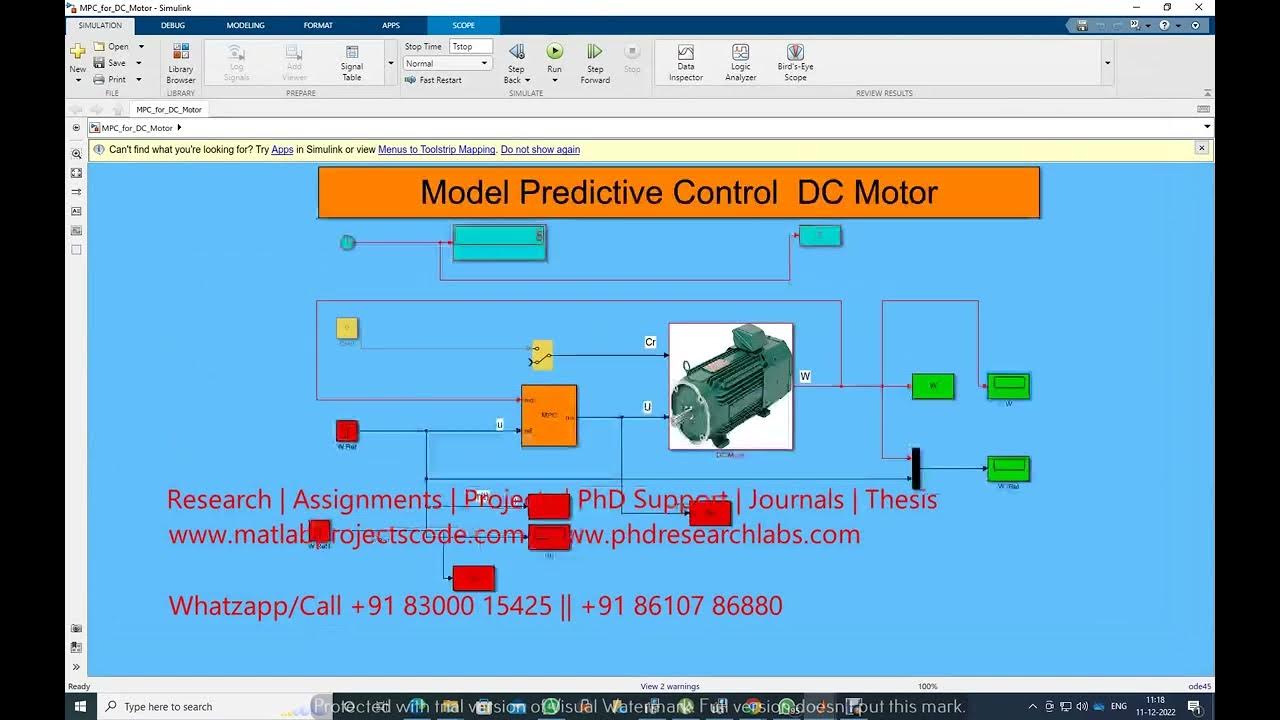 Model predictive control of DC motor - Matlab Simulink - YouTube