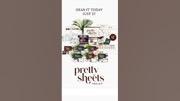 Learn how to design pretty Google sheets from scratch #googlesheets