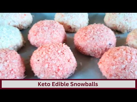 Easy Keto Edible Snowballs (Nut Free and Gluten Free)