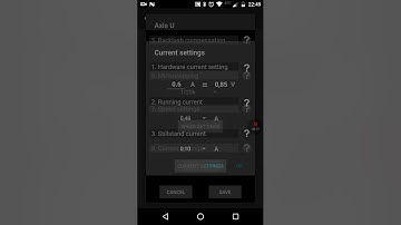 Stepper current setting with Android App