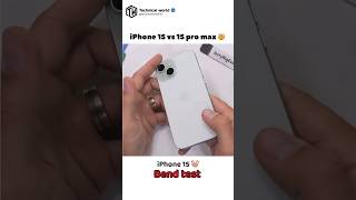 iPhone 15 Vs 15 pro max☠️#Durability/Bend test🤯#Will it Survive🤔