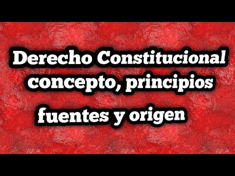 Derecho Constitucional (concepto, Historia, importancia, función, y composición..)