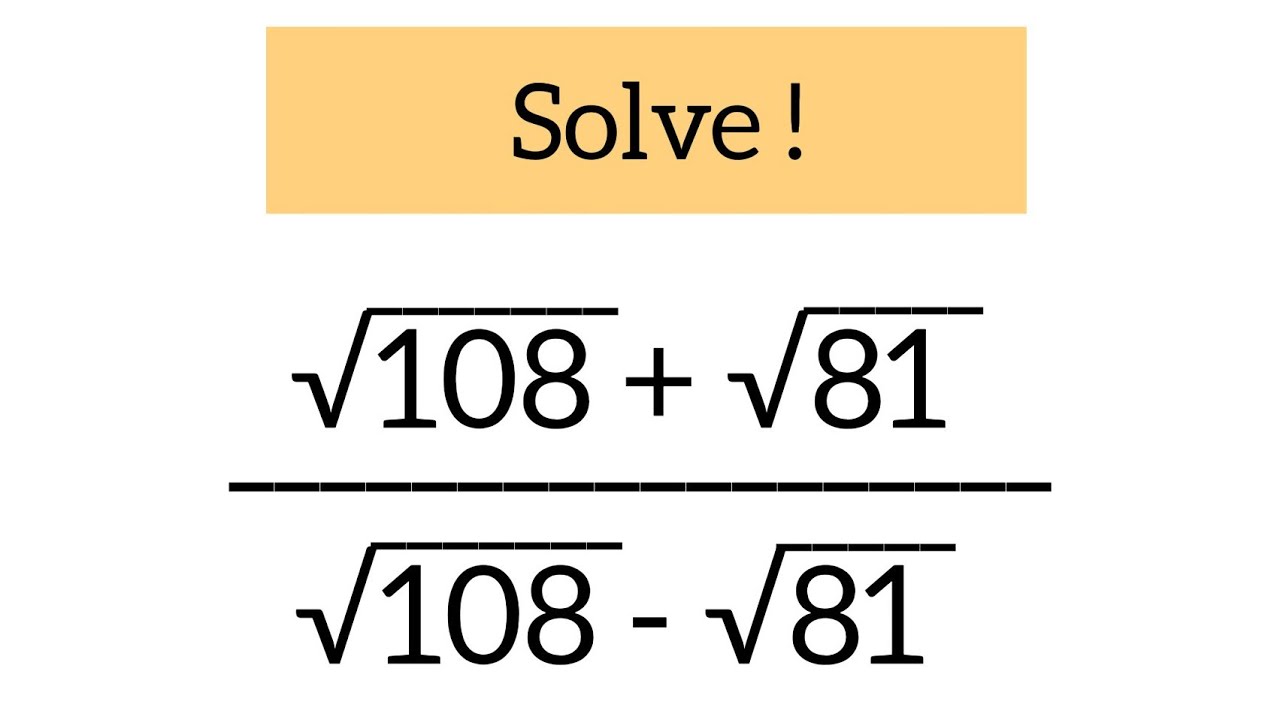 Nice Algebra Square Root Problem | Olympiad Maths Problem | Olympiad ...