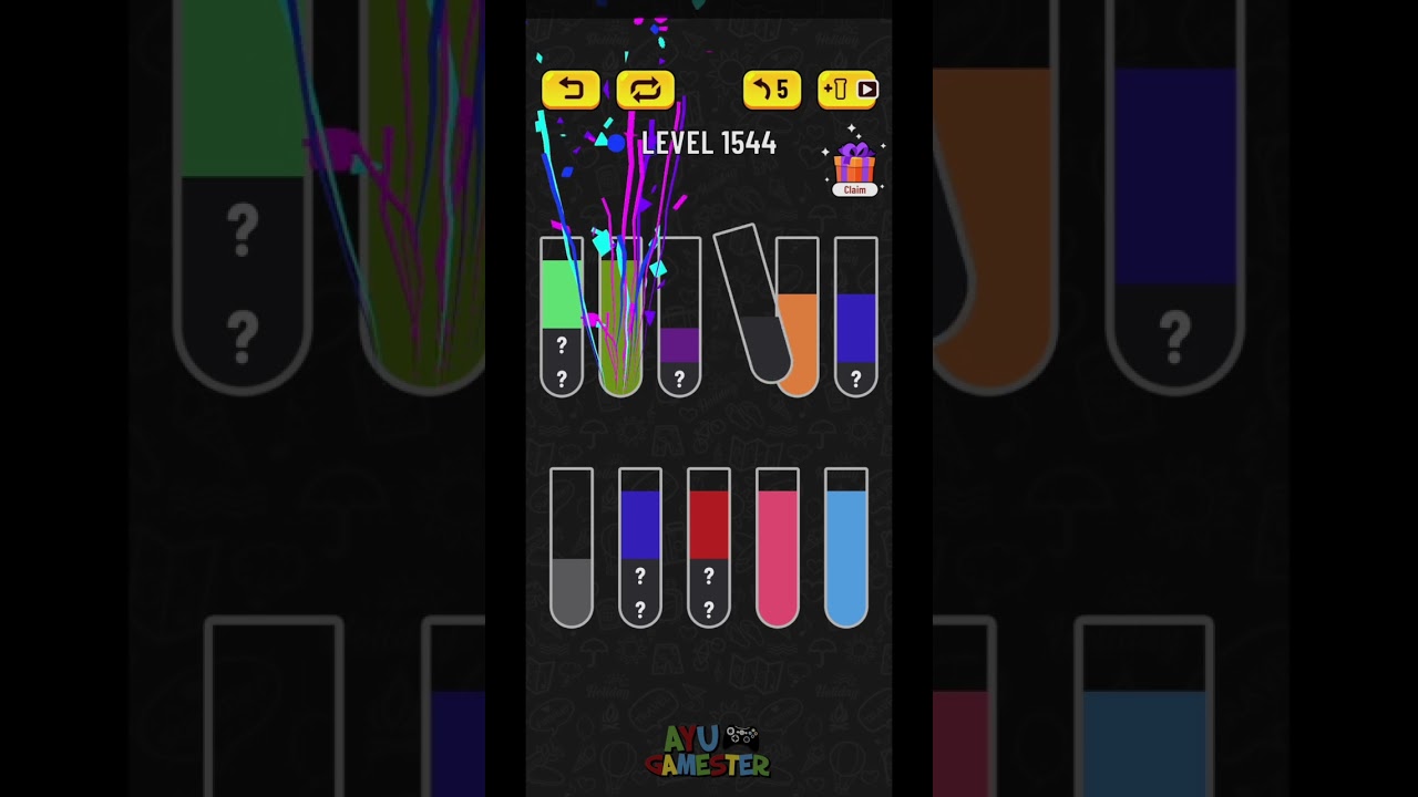 Water Sort Puzzle Level 1544 is a SYMMETRY SEEKER! 🪞 Mirror Match 