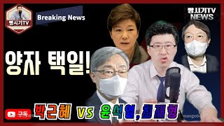 박근혜 석방 앞두고 양자 택일! 박근혜 vs 윤석열 전 검찰총장 최재형 감사원장