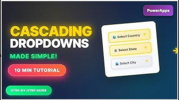 How to Build Cascading Dropdowns in PowerApps - Complete Beginner