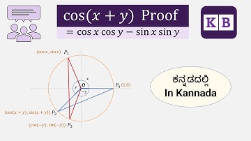 cos(x+y) Proof |  5-marks question | 2022 1st PUC Maths Model Paper | in Kannada