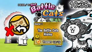 Battle Cats | Empire of Cats: Battle Cats Rising | Speedrun: Any Cat - NBTM in 10m 38s (WR) [REDO]