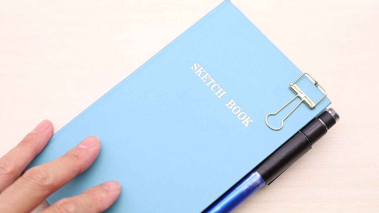 手帳のペンホルダーを自作 ペンを差し込むだけでゴムバンドの代わりになる Youtube