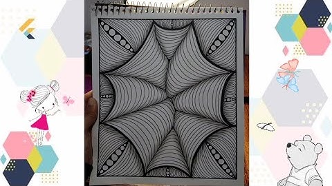 Zentangle pattern part 19 🤓| Beginners friendly| SoftLine Studio