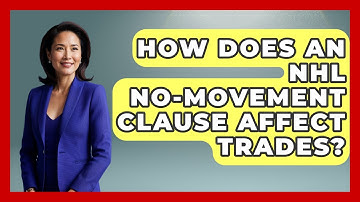 How Does An NHL No-Movement Clause Affect Trades? - Puck Stats Central