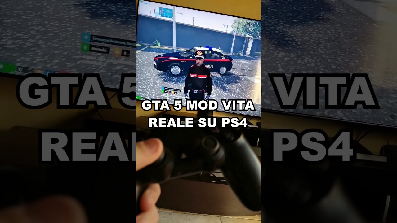 FIVEM SU PS4 (GTA 5 MOD VITA REALE) 👮🏻\u200d♂️CARABINIERI👮🏻\u200d♂️#shorts -  YouTube