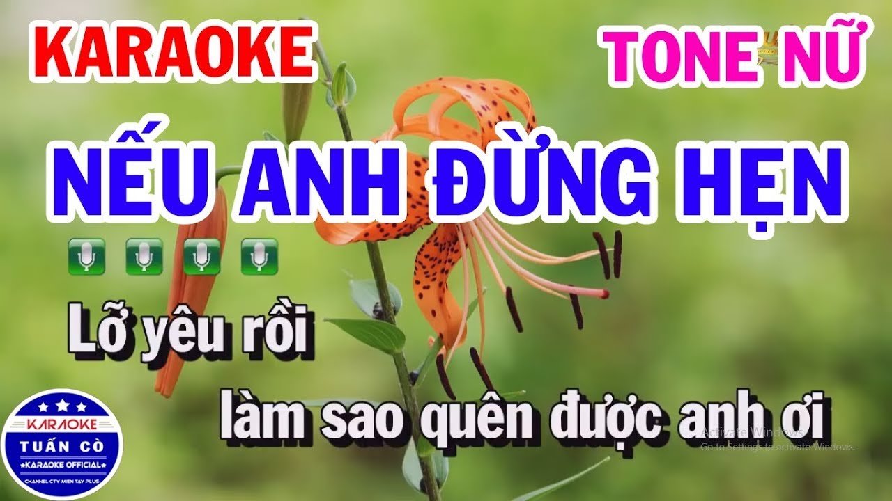 Obejrzyj Karaoke Nếu Anh Đừng Hẹn Tone Nữ C#m Nhạc Sống Dễ Hát w YouTube