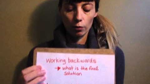 Problem Solving Video part 1