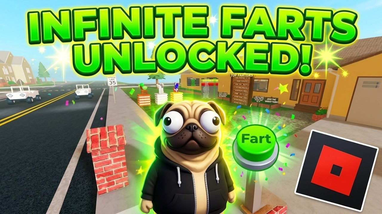Video miniatūra Infinite Fart Clicker no Humorous Games | Roblox | Spēles gaita, bez komentāriem, Android