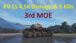 WOT - KV-1S 4,5K damage - 5 kills & 3rd MoE