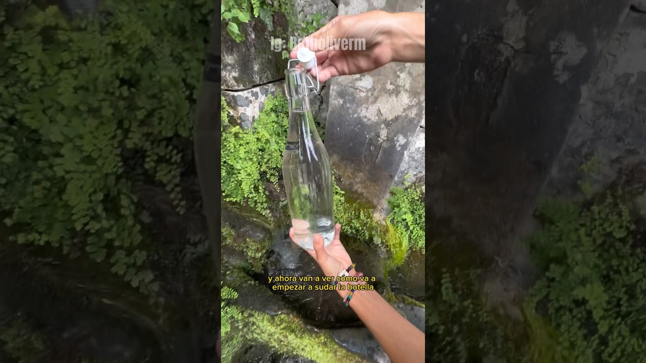 Bebiendo agua de la Fuente😳#españa #agua #fuente