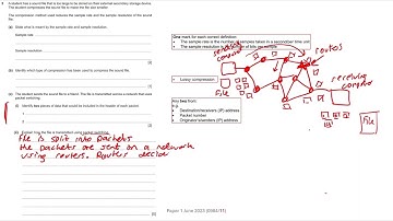 Q2 part c ii  * PACKET SWITCHING * Cambridge iGCSE Computer Science   Paper 11 June 2023