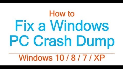 How to Fix a Windows PC Crash Dump