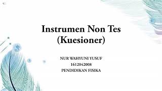 Instrumen Non Tes