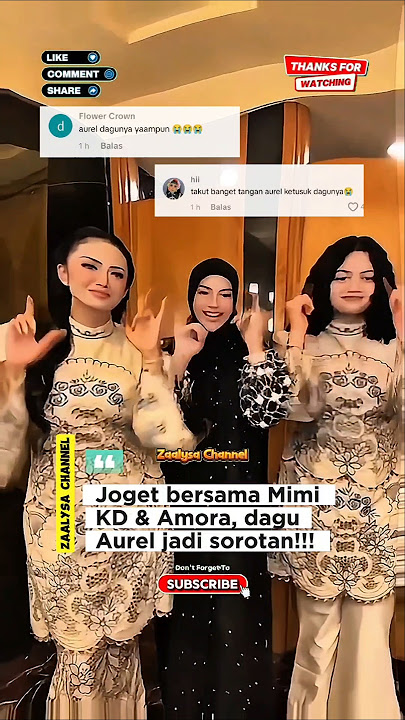 Joget bersama Mimi KD & Amora, dagu Aurel jadi sorotan!!! #aurelhermansyah #krisdayanti #artis