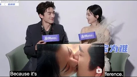 Zhao Liying and Lin Gengxin discuss how to shoot a kissing scene - DayDayNews