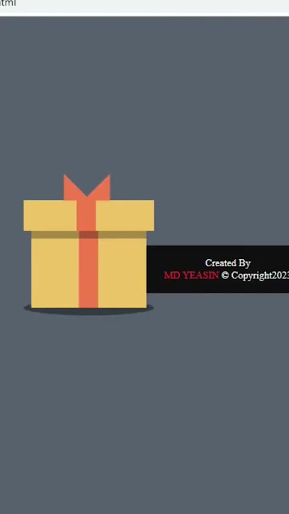 Birthday wishes by html, css | source file in description box