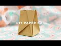 How To Make A SUPER EASY Lunch Bag Out Of Paper