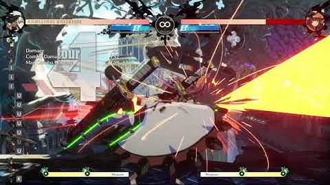 King Main in Tekken tried out making Ramlethal Valentine combos in Guilty Gear Strive