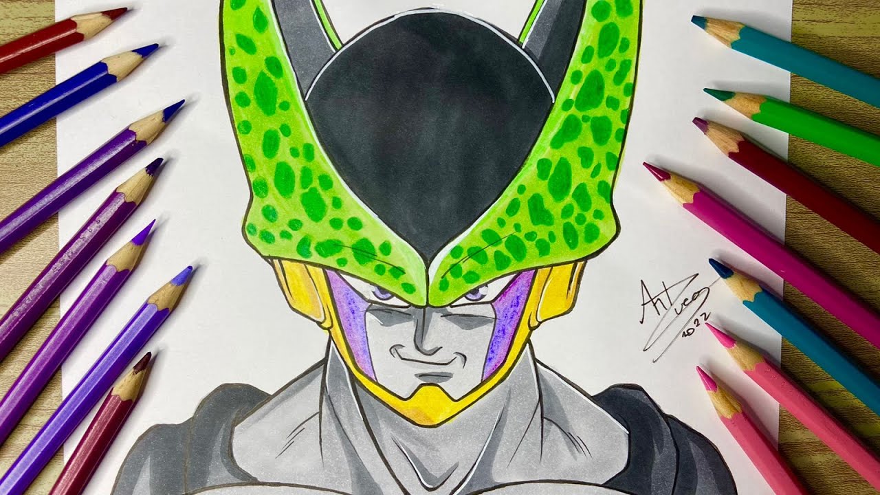 Como desenhar o Freeza de Dragon Ball Z - Curso de Desenho - Eu