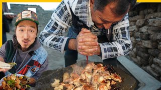 แซนด์วิชหินในหมู่บ้านบนภูเขาที่ถูกลืม 🇦🇿 อาเซอร์ไบจาน อาหารข้างทางที่ไม่มีใครเห็น