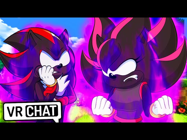 Sonic and Shadow meets Shadina and Sonica in vr chat.