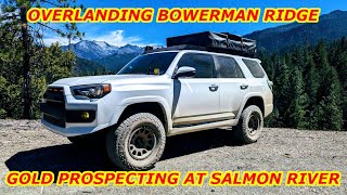 Overlanding Bowerman Ridge and Gold Prospecting at the Salmon River