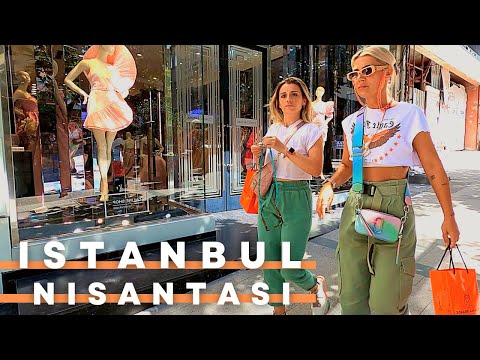 Istanbul Turkey 2022 Nişantaşı 17 June 2022 Walking Tour | 4K UHD 60FPS | Best Shopping Street